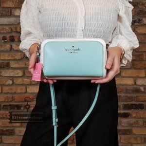 Kate Spade STACI Colorblock Poolside Crossbody Blu